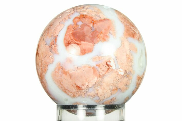 Polished Cotton Candy Agate Sphere - Mexico #299283